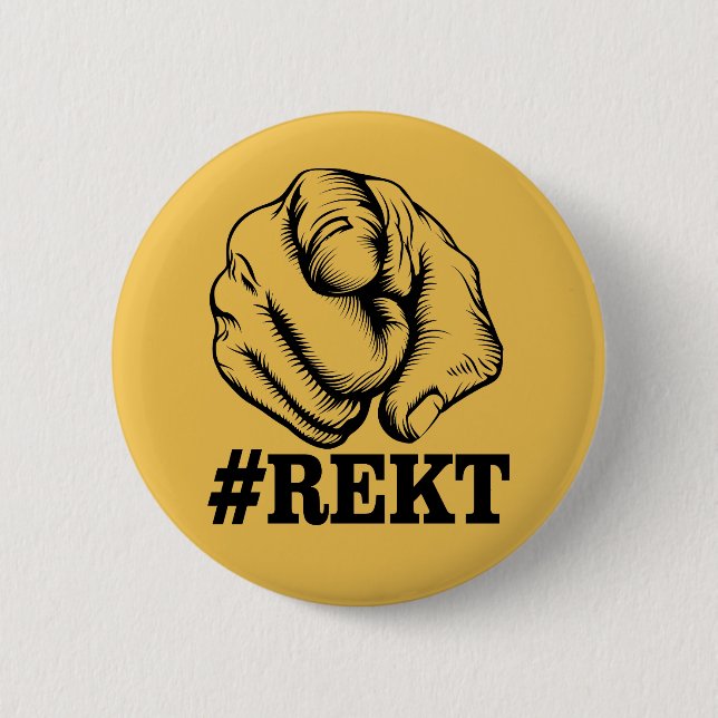 Get Rekt 2 Inch Round Button (Front)