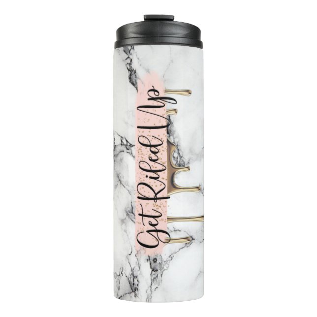 Get riled up tumblr thermal tumbler (Front)
