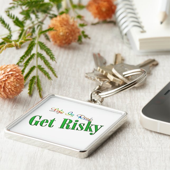 Get Risky Keychain (Side)