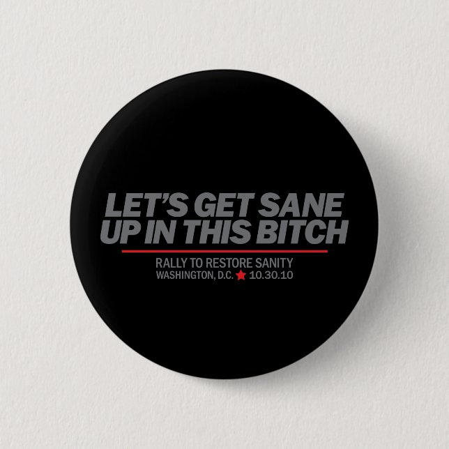 Get Sane 2 Inch Round Button (Front)