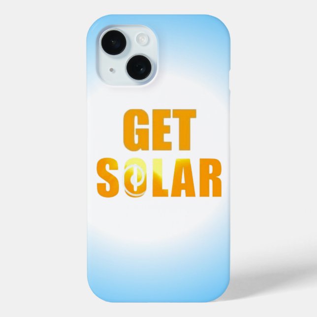 Get Solar Logo Ecofriendly Solar Energy Phone Case-Mate iPhone Case (Back)