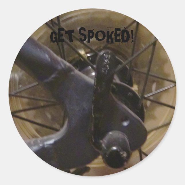 "Get Spoked!" Sticker (Front)