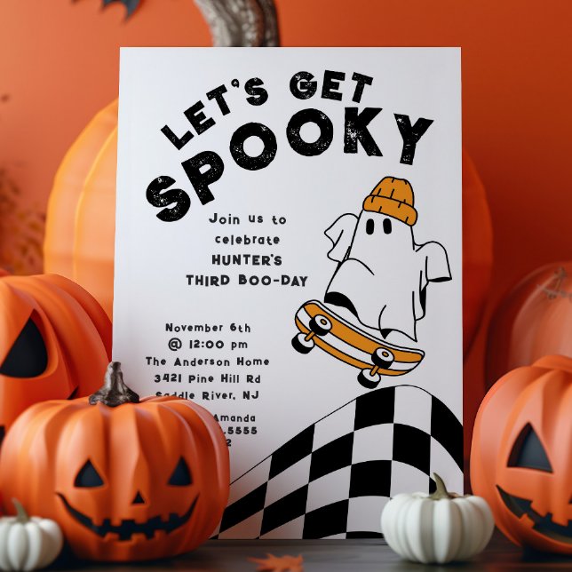Get Spooky Ghost Birthday Invitation (Creator Uploaded)