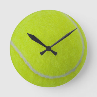Get Sporty_Tennis_Fuzzy Ball Design Round Clock