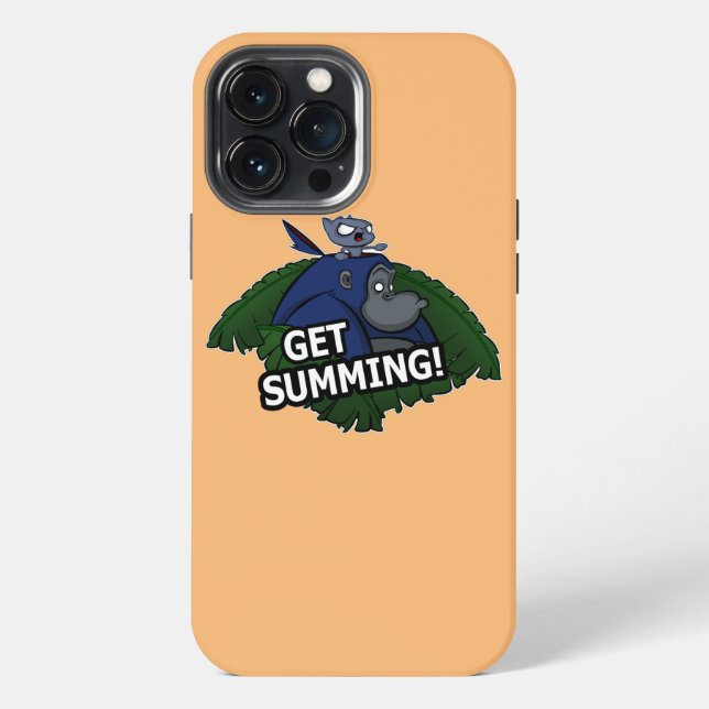 Get Summing Funny Gorilla and Cat Design  iPhone Case (Back)