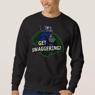 Get Swaggering  Gorilla And Cat Design Sweatshirt