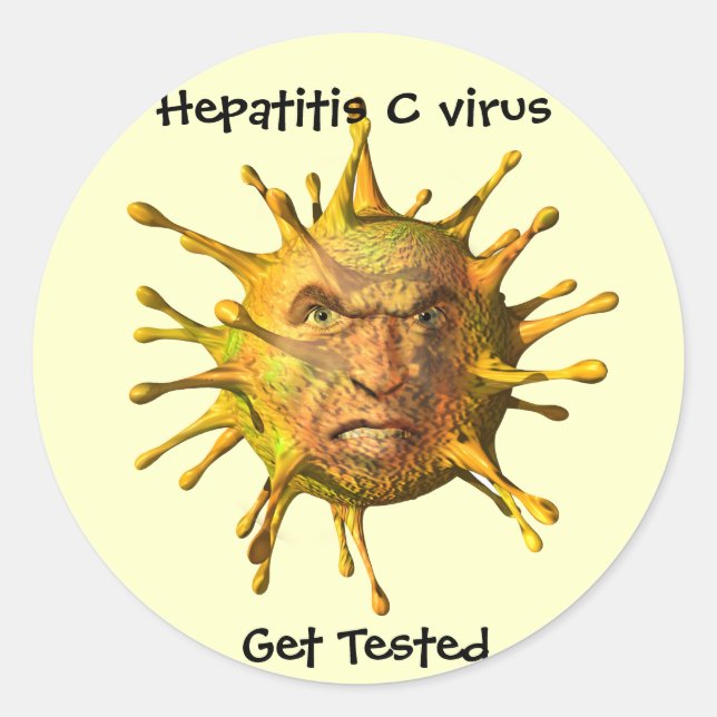 Get Tested Hepatitis C Virus stickers (Front)
