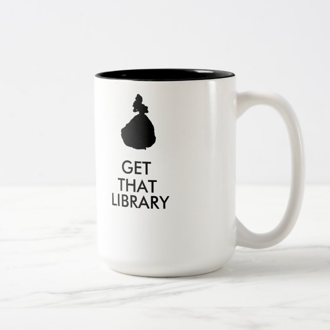 Get That Library Two-Tone Coffee Mug (Right)