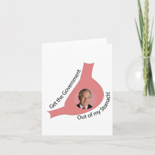 Get the Government Out of My Stomach! Card