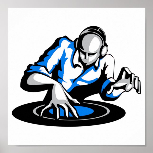 Get the party started DJ Poster (Front)