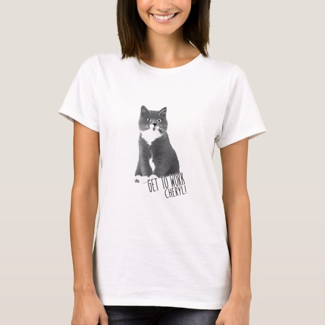 Get To Work Cheryl! Women's Basic Tee (Front)