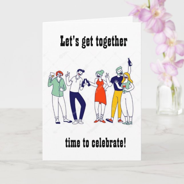 GET TOGETHER TO CELEBRATE YOUR *60th* BIRTHDAY   Card (Orchid)