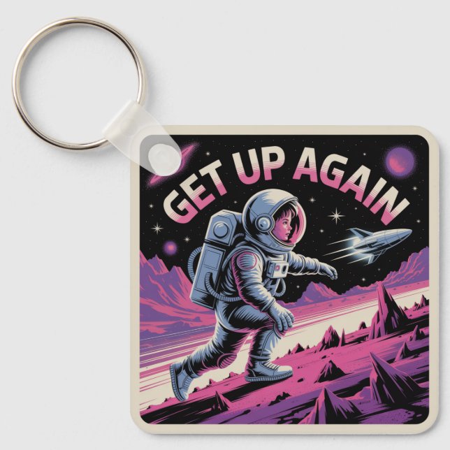 Get Up Again Keychain (Front)