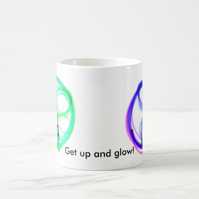 Get up and glow! coffee mug (Center)