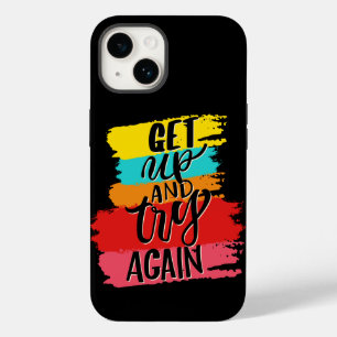 Get UP and try again motivational Case-Mate iPhone 14 Case