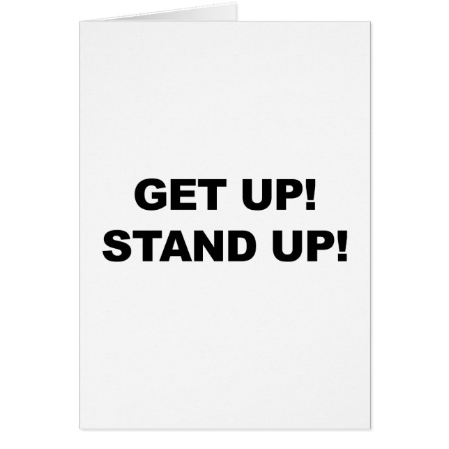 GET UP! STAND UP! (Front)
