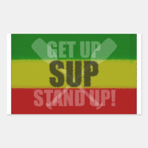 Get Up Stand Up SUP Sticker