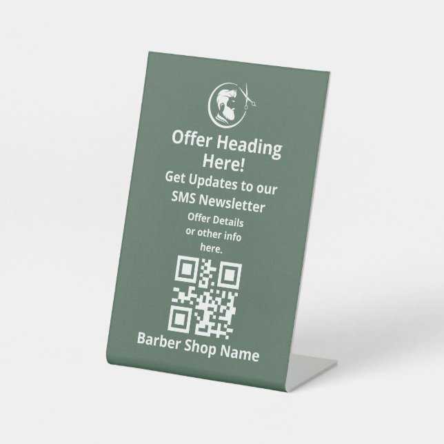 Get Updates QR Code Sign (Front)