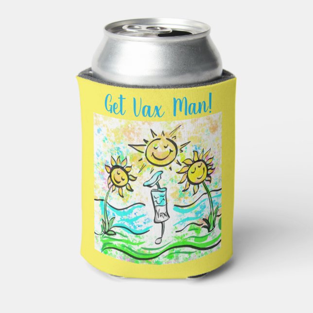GET VACCINATED    CAN COOLER (Can Back)