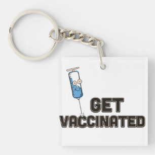 Get Vaccinated Keychain