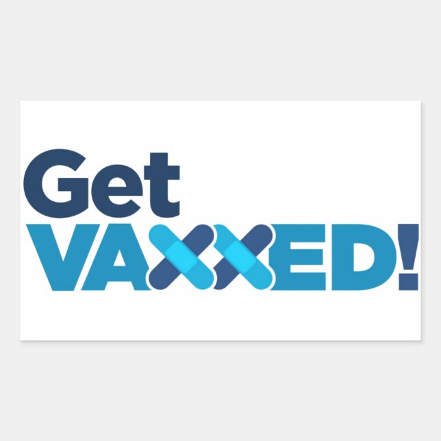get vaccinated magnet sticker (Front)