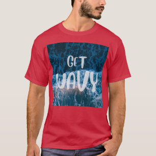 Get wavy ocean design top sweater pull over jumper