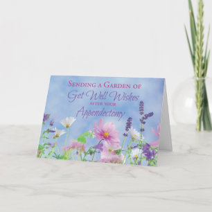 Get Well After Appendectomy, Appendix Removed, Gar Card