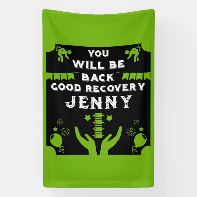 Get Well After Back Surgery Banner (Vertical)