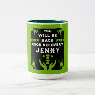 Get Well After Back Surgery Two-Tone Coffee Mug