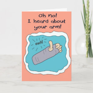 Get Well Better Soon Broken Arm Greeting Card