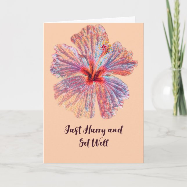 Get Well Broken Arm Office Person Card (Front)