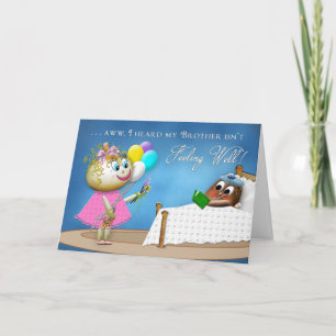 GET WELL BROTHER - POTATO FAMILY COLLECTION CARD