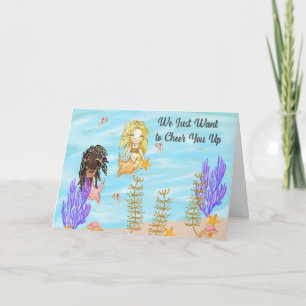 Get Well Card Female Child with Mermaids