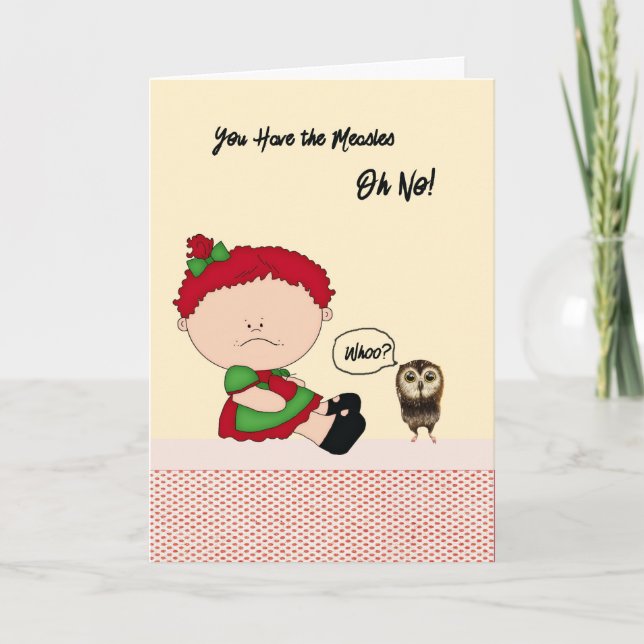 Get Well Card for Child with Measles (Front)