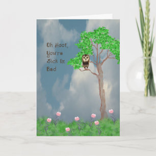 Get Well Card for Child with Owl