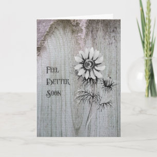 Get Well Card from Back Surgery Black & White