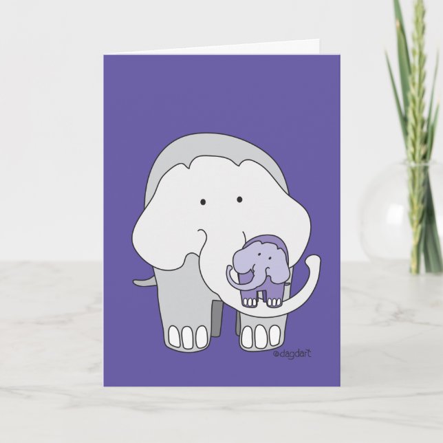 Get Well Elephant Card (Front)