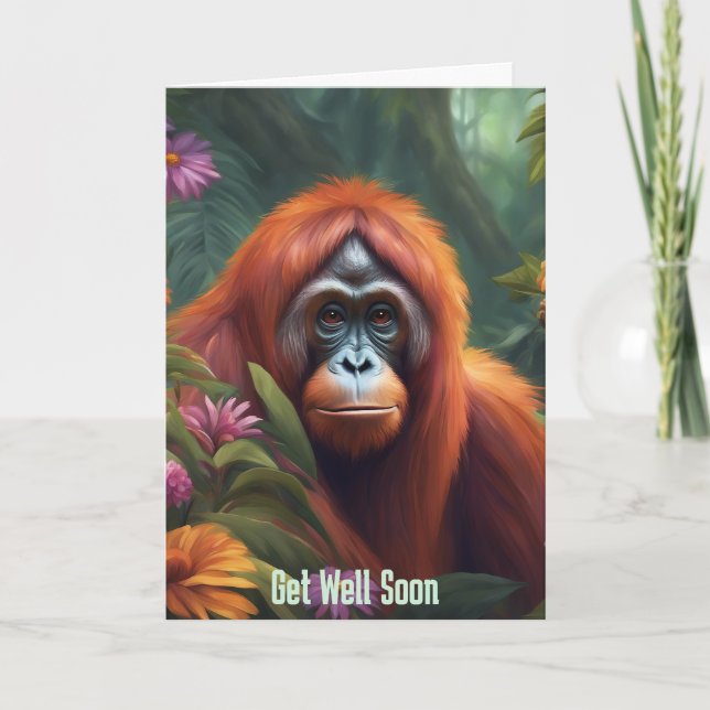 Get Well - Folded Greeting Card (Front)