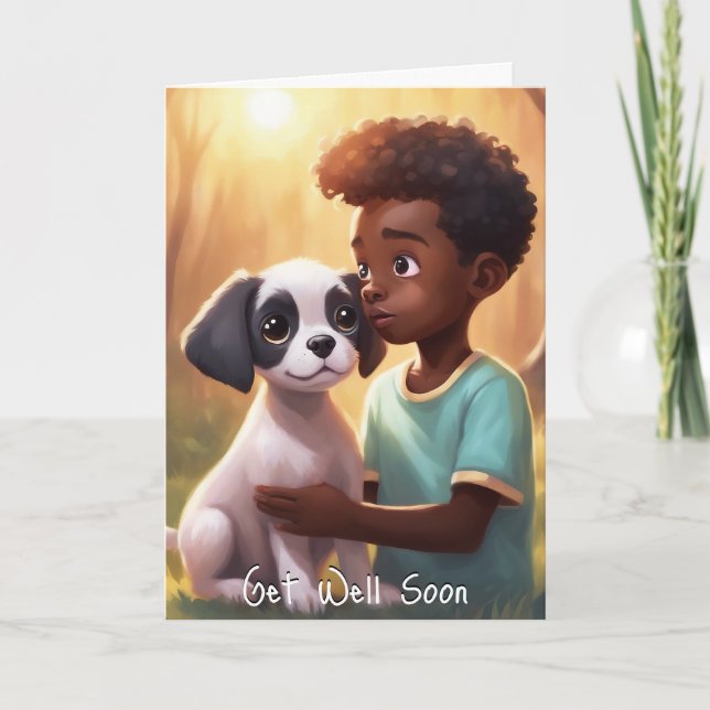 Get Well - Folded Greeting Card (Front)