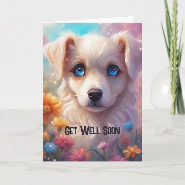 Get Well - Folded Greeting Card (Front)