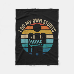Get Well Funny Injury Hand Wrist, I Do My Own Stun Fleece Blanket