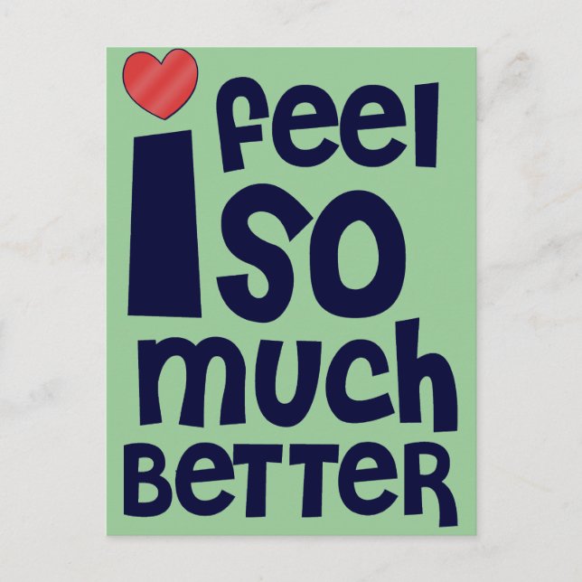 Get Well Gifts, T-shirts | Feel Better Postcard (Front)