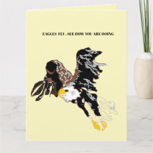Get Well Greeting Card : American Bald Eagle
