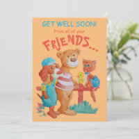 Get Well Greetings Card. 