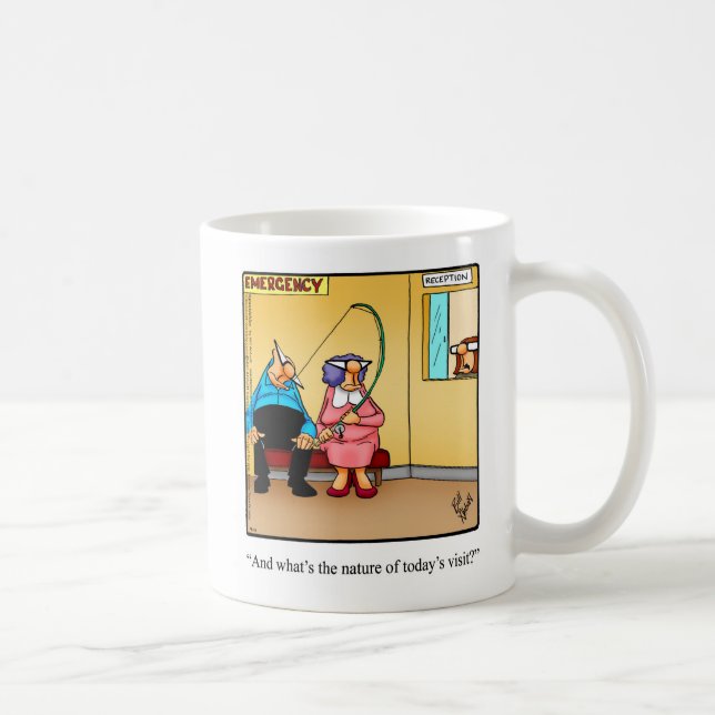 Get Well Humour Mug "Fishing" (Right)