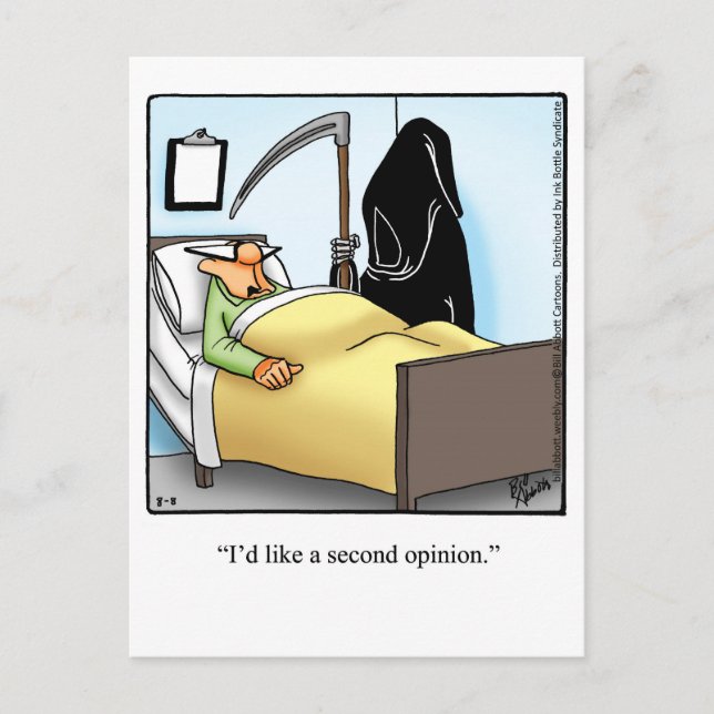 Get Well Humour Postcard (Front)