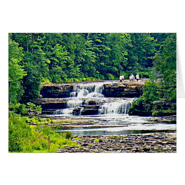 Get Well Lower Tahquamenon Falls, Michigan Card (Front Horizontal)