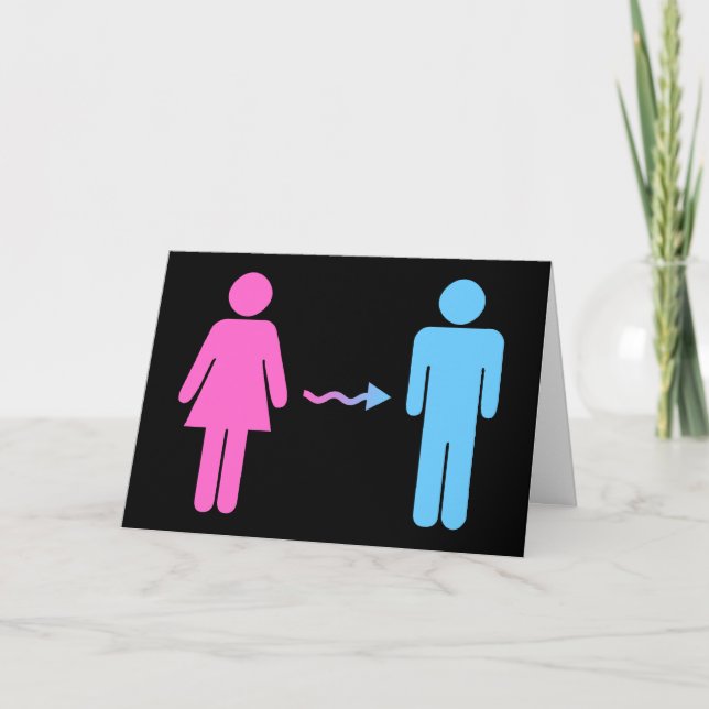 get well soon after gender change card (Front)