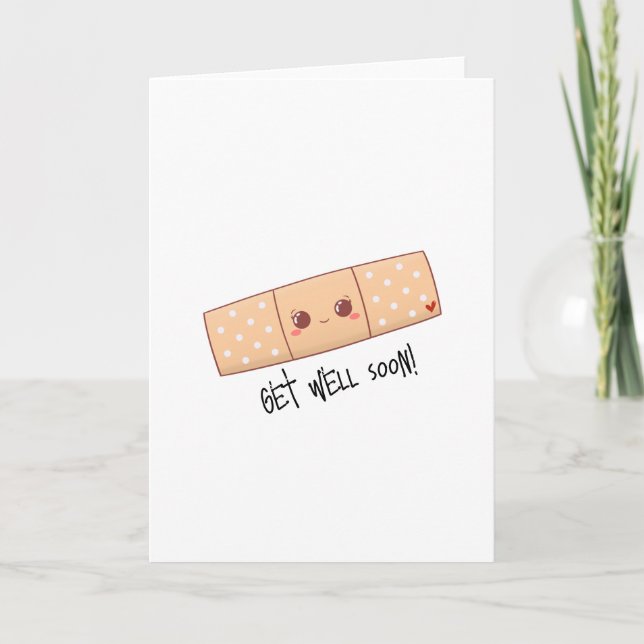 Get Well Soon 'Band-aid Card (Front)