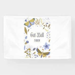 Get Well Soon Blues 2.5x4 Vinyl Banner